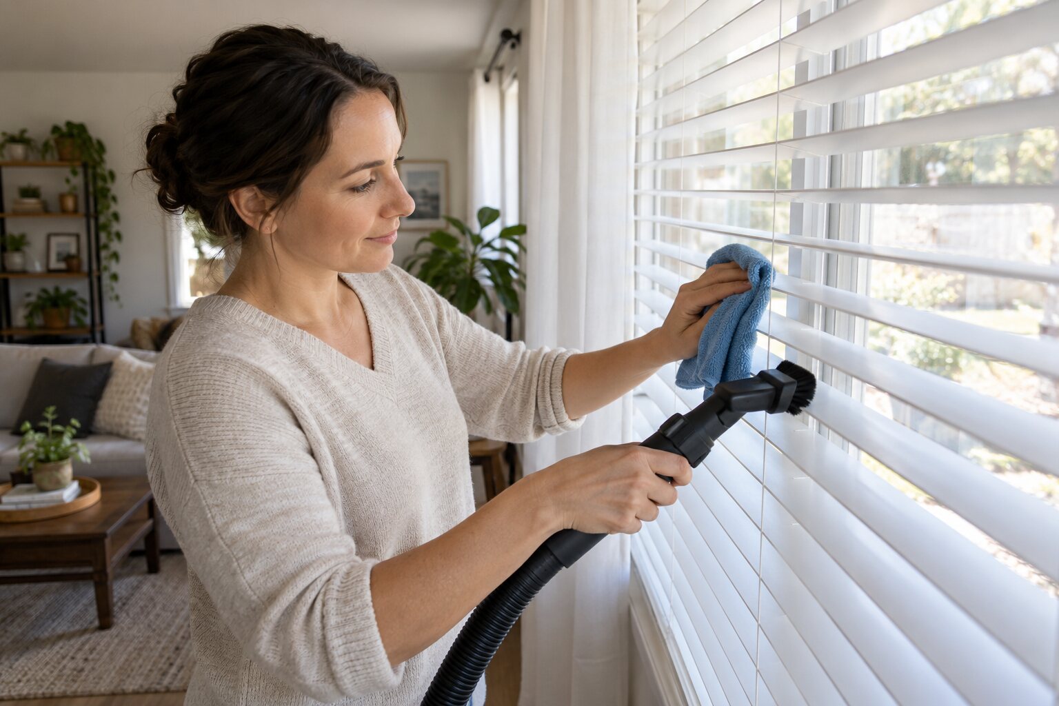 How to Dust Horizontal Blinds Without Bending the Slats