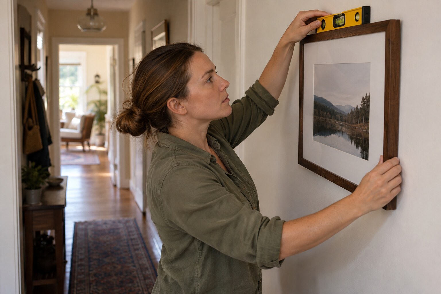 How to Level a Crooked Wall Picture Frame