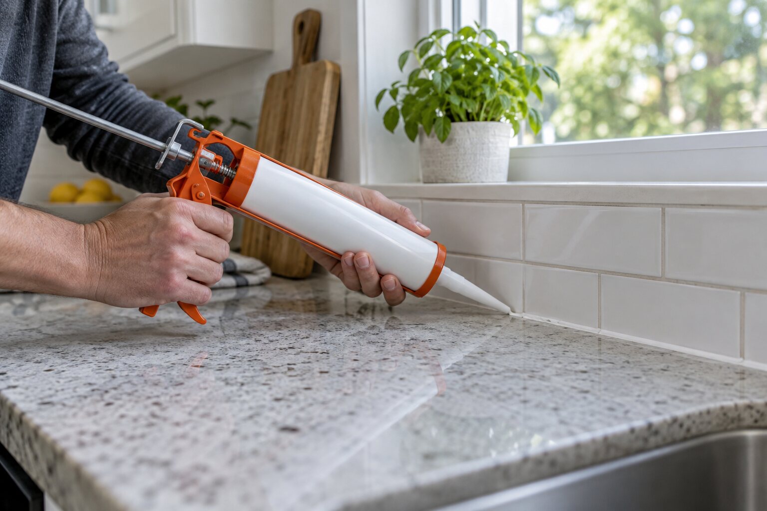 How to Reseal a Small Kitchen Backsplash Gap