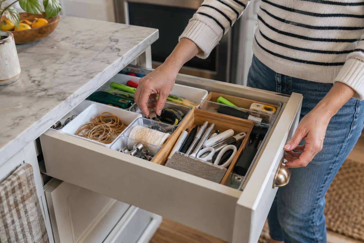 How to Sort a Crowded Kitchen Junk Drawer