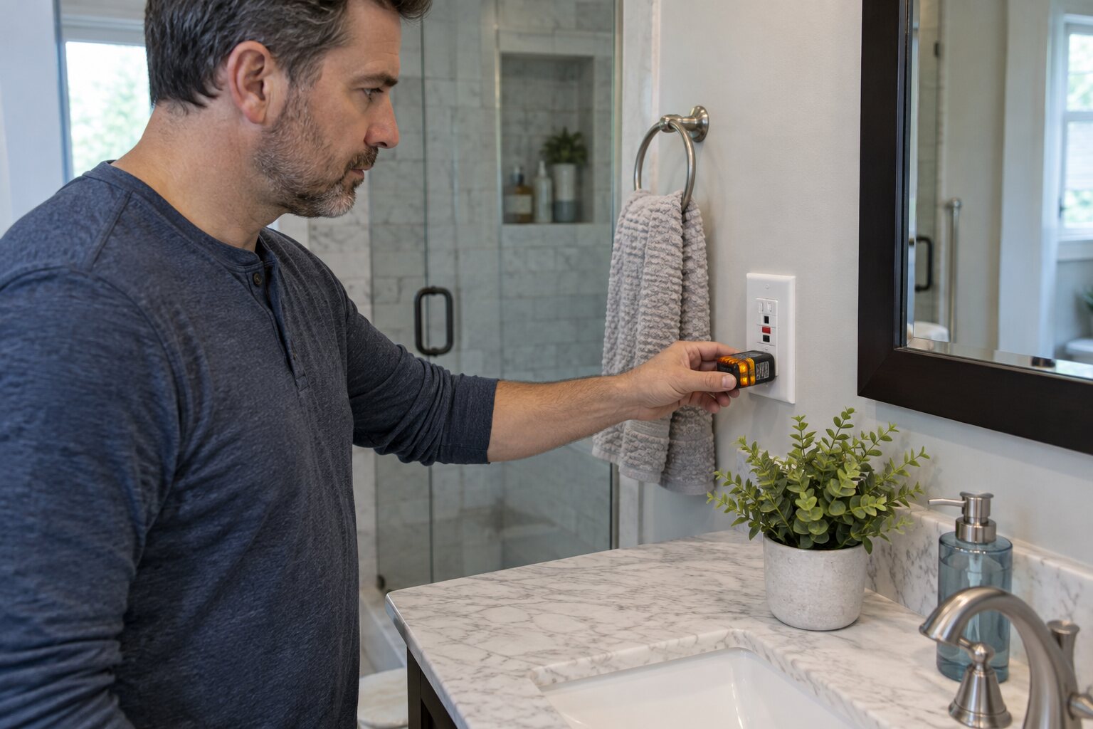 How to Test a Bathroom GFCI Outlet Safely