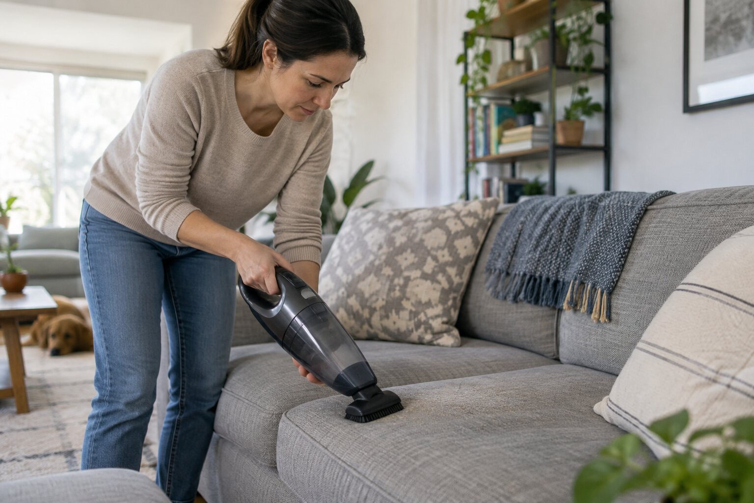 How to Vacuum Dust from a Fabric Sofa Without Spreading It